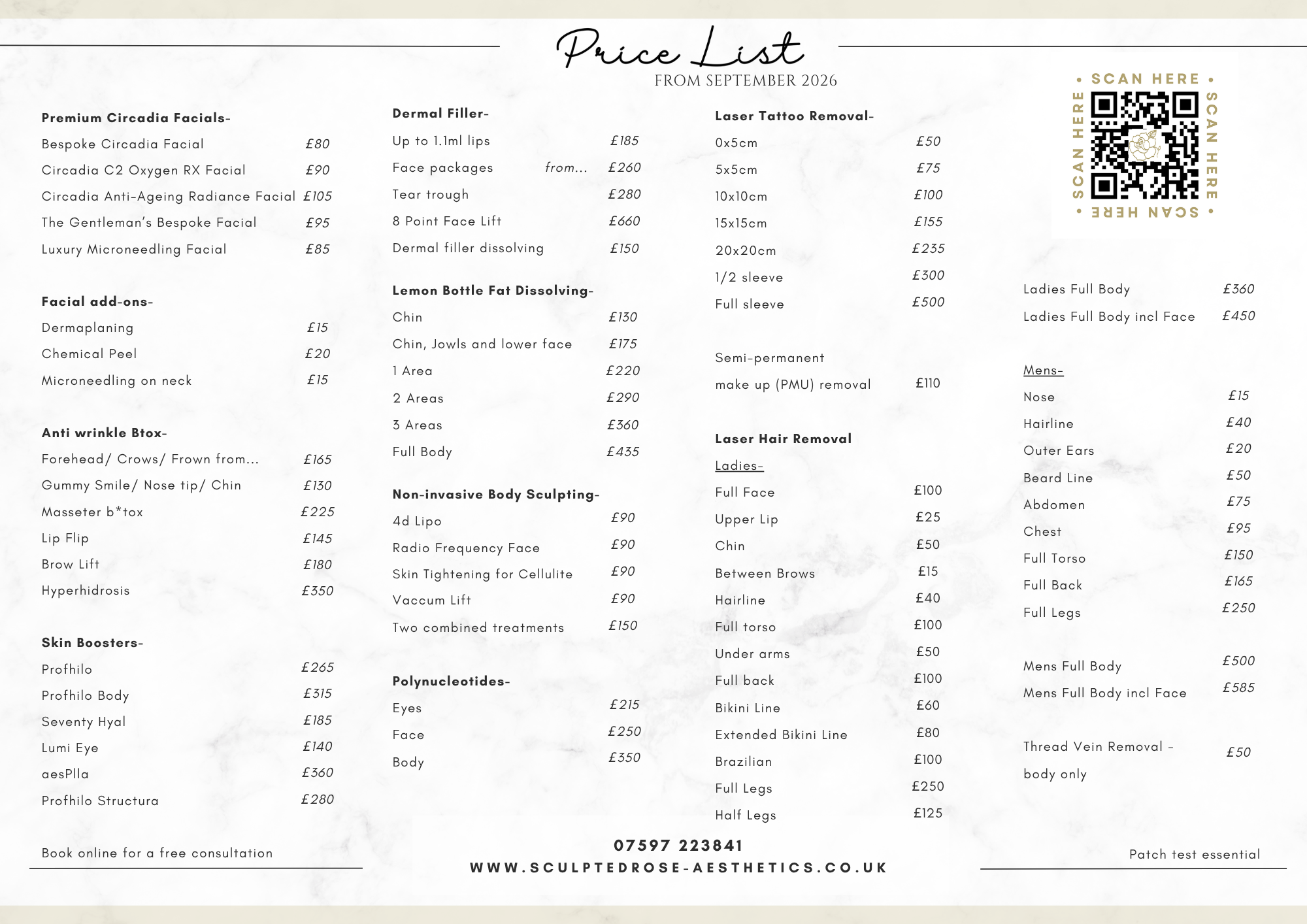 Price List